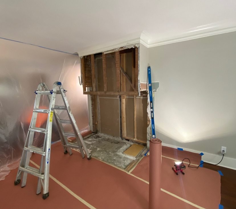 Historic home restoration before