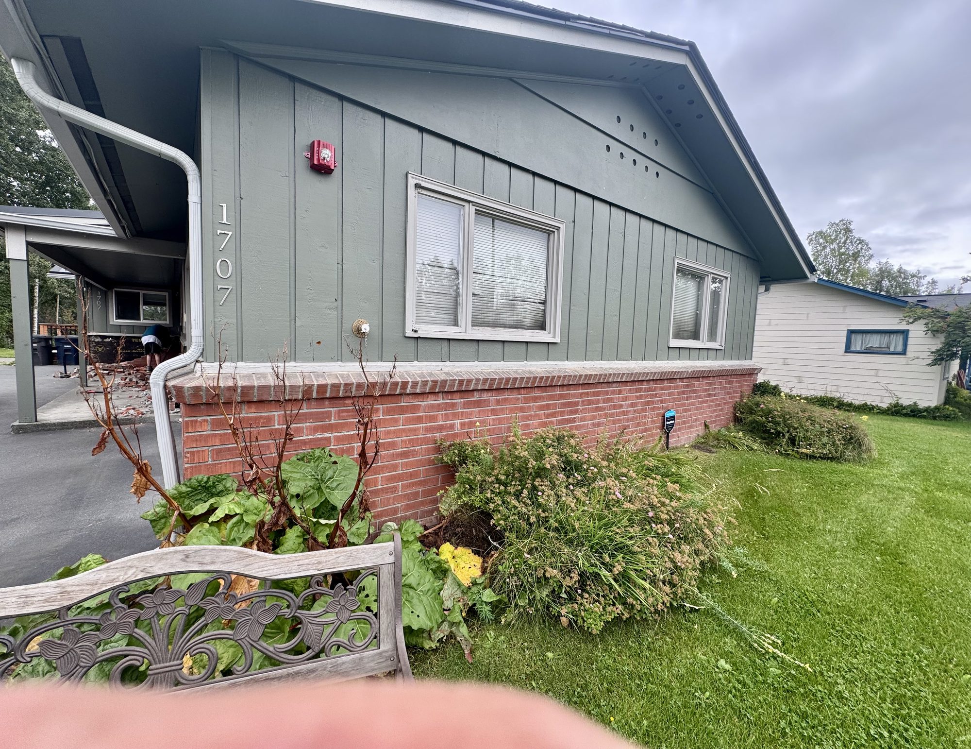 Exterior siding remodel before